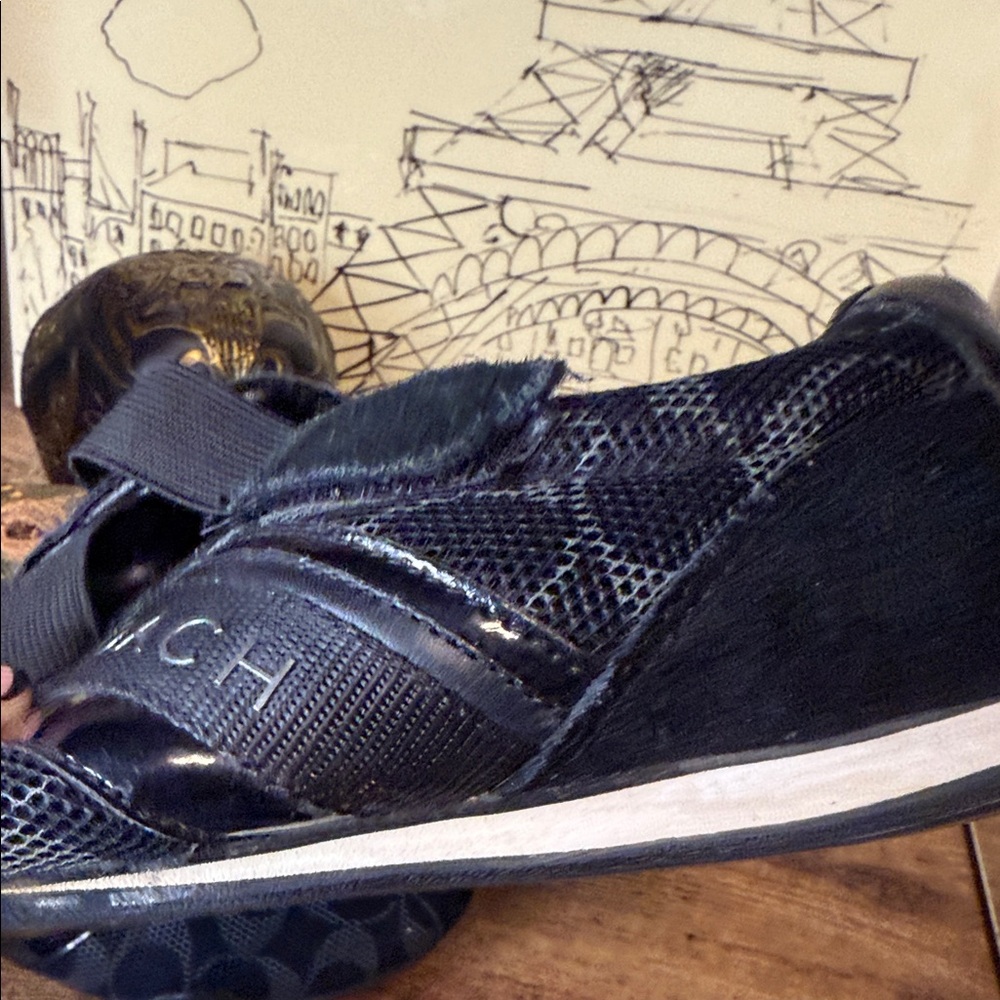 Coach Women's Black Mesh Sneakers - Picture 6 of 15